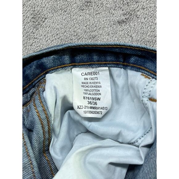 Vintage Rustler Jeans Mens 36x36 Blue Denim Straight Fit Western Rodeo‎ Ranch - Picture 7 of 9